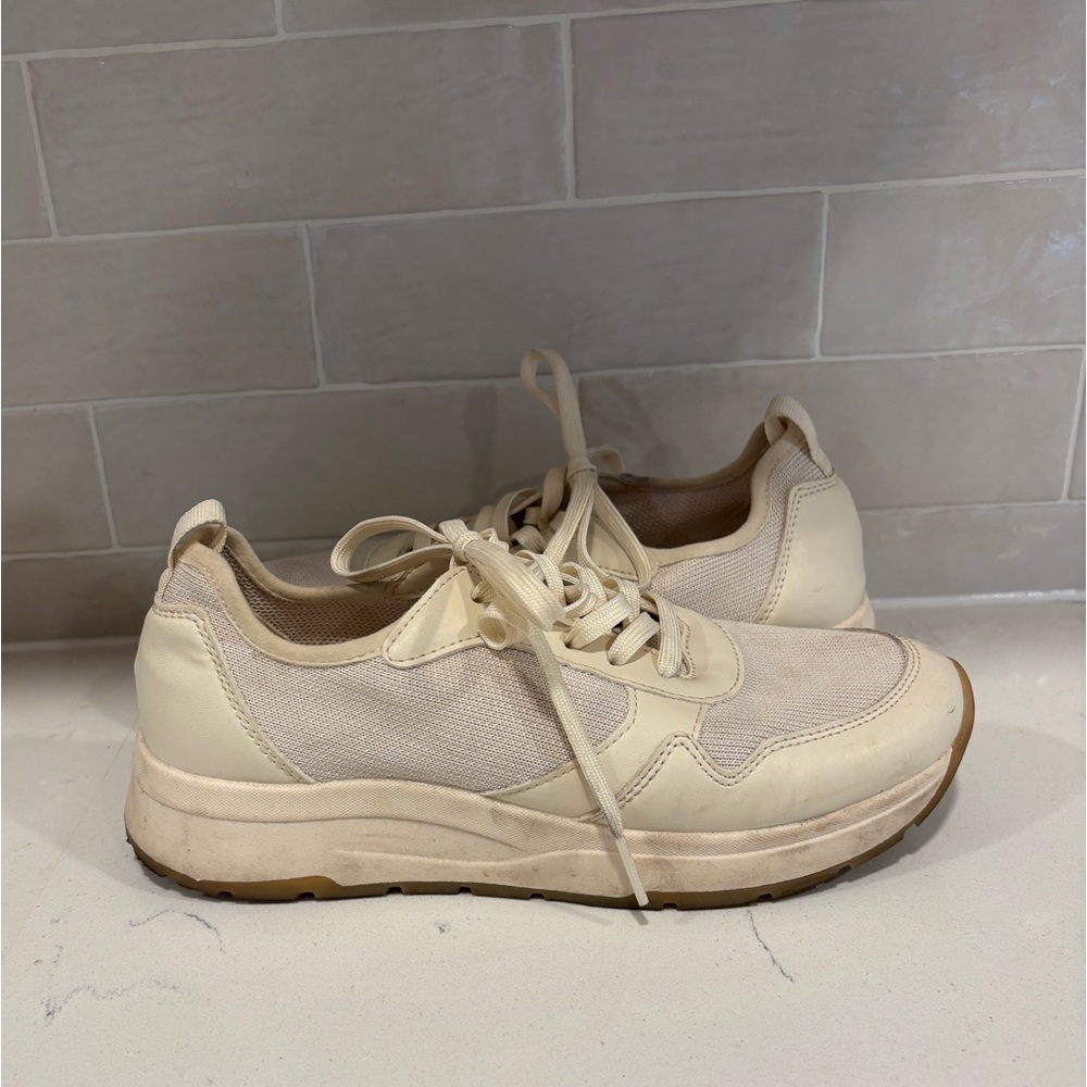 Banana Republic Cream Athletic Shoes